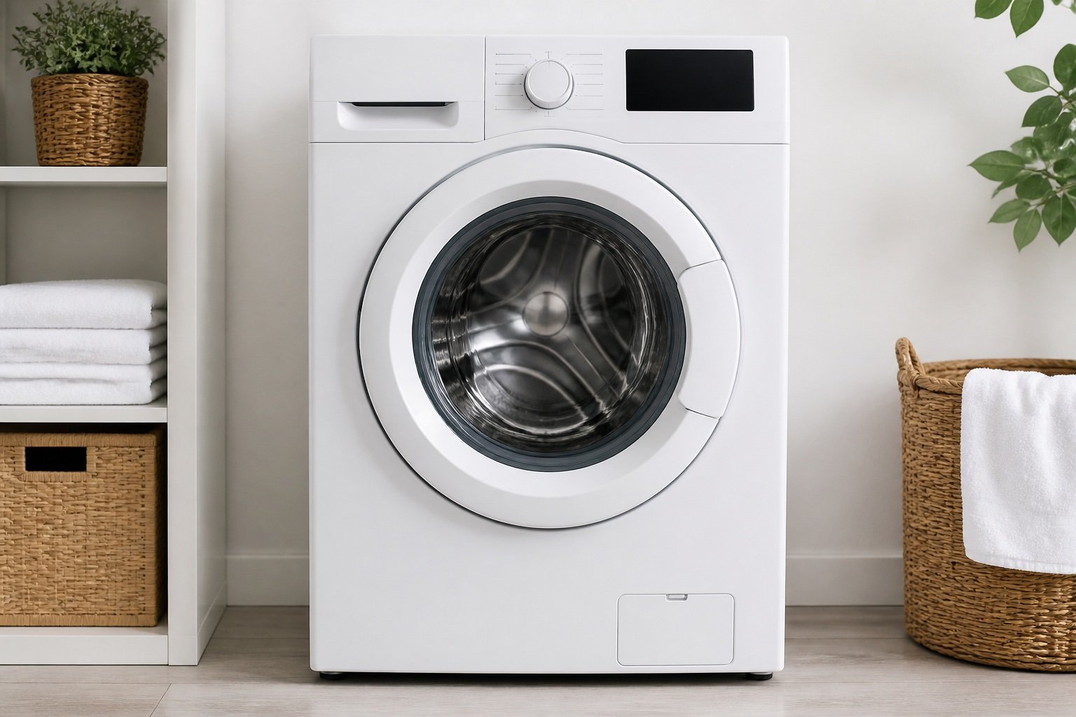 Clean fixed washing machine after same-day service